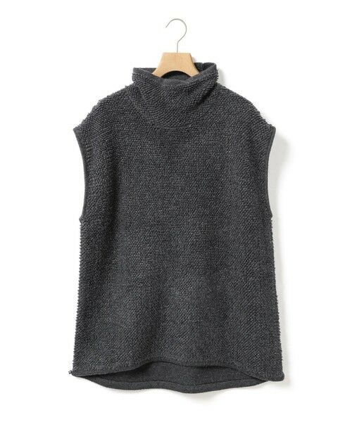 MidiUmi / ミディウミ ベスト | MidiUmi パイルボアハイネックベスト（チャコールグレー(color92)）