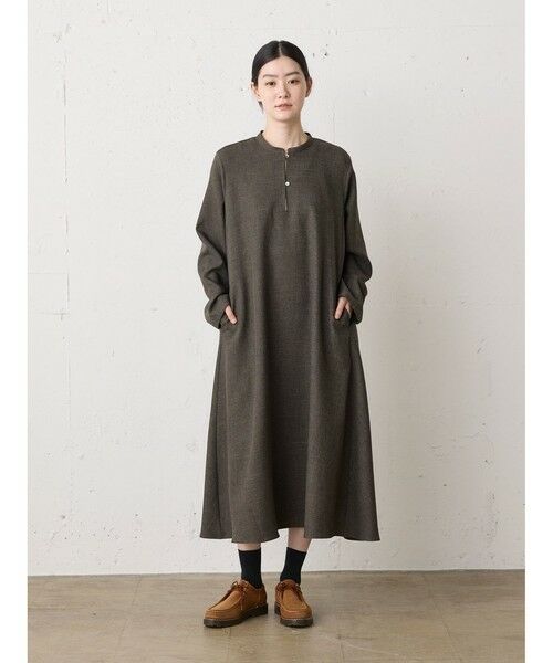 MidiUmi / ミディウミ ロング・マキシ丈ワンピース | MidiUmi プレンティスキッパーワンピース（ブラウン(color44)）