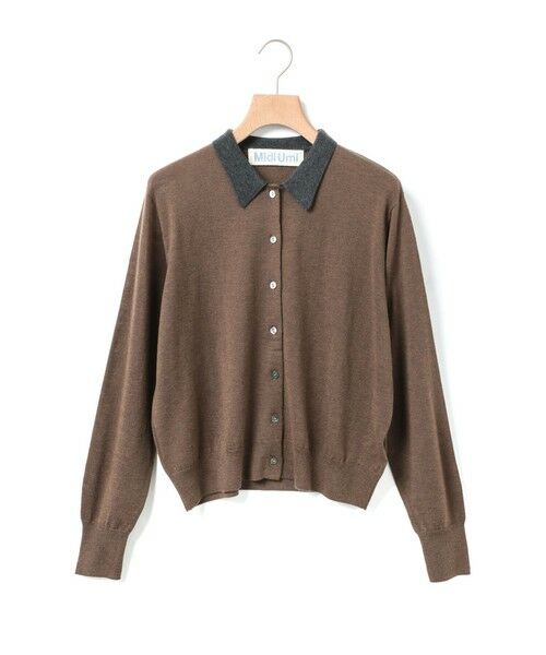 MidiUmi / ミディウミ カーディガン・ボレロ | MidiUmi バイカラーポロカーディガン | 詳細1
