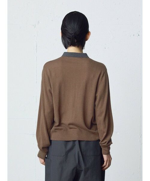 MidiUmi / ミディウミ カーディガン・ボレロ | MidiUmi バイカラーポロカーディガン | 詳細5