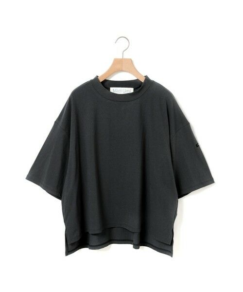 MidiUmi / ミディウミ カットソー | MidiUmi モックネックワイドプルオーバー（ブラック(color99)）