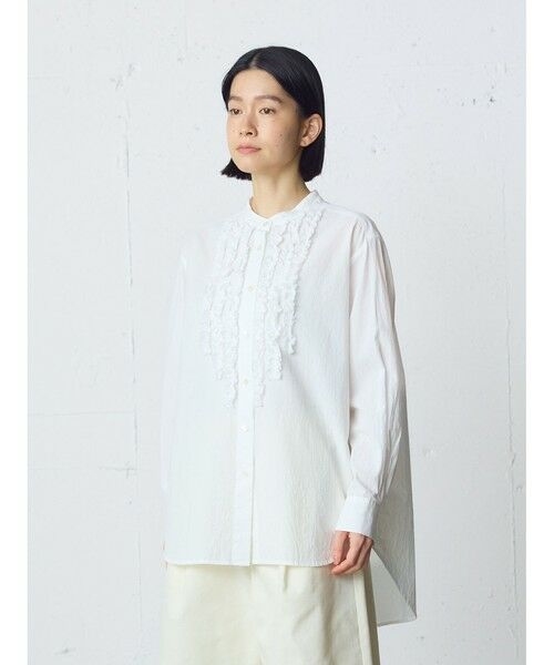 MidiUmi / ミディウミ シャツ・ブラウス | MidiUmi フロントフリルシャツ | 詳細4