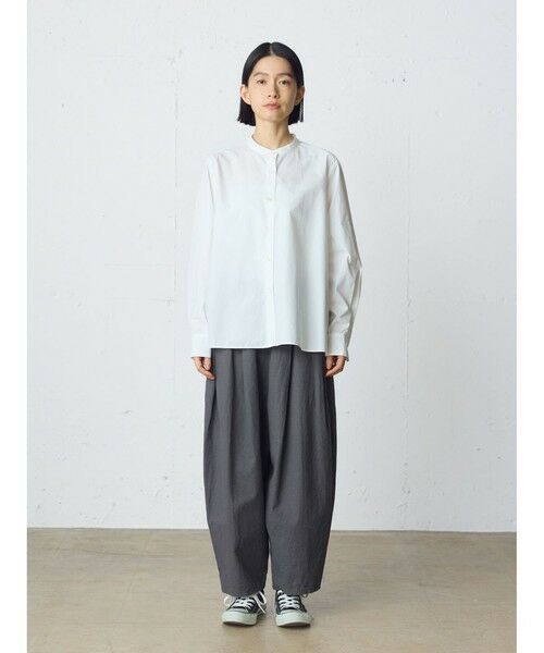 MidiUmi / ミディウミ その他パンツ | MidiUmi C/Lワイドイージーテーパードパンツ（チャコールグレー(color92)）