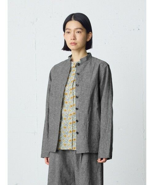 MidiUmi / ミディウミ テーラードジャケット | MidiUmi C/Lスタンドカラージャケット | 詳細5