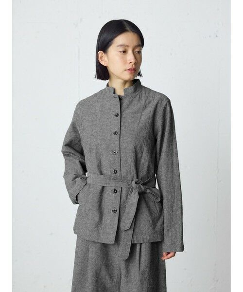 MidiUmi / ミディウミ テーラードジャケット | MidiUmi C/Lスタンドカラージャケット | 詳細9