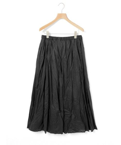 MidiUmi / ミディウミ ミニ・ひざ丈スカート | MidiUmi ギャザースカート（ブラック(color99)）