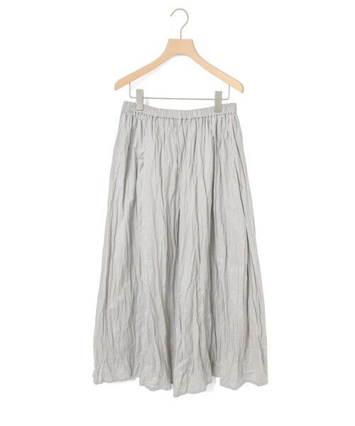 MidiUmi / ミディウミ ミニ・ひざ丈スカート | MidiUmi ギャザースカート（ライトグレー(color90)）
