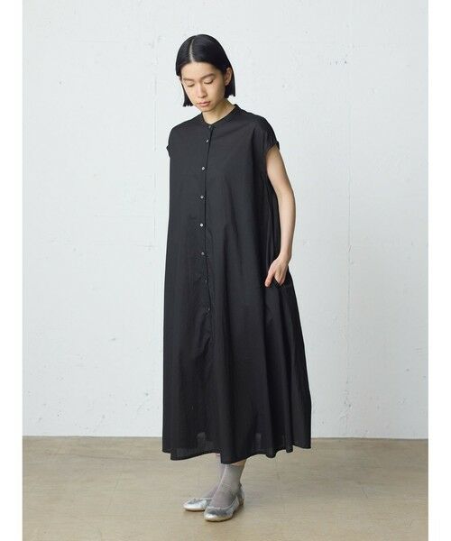 MidiUmi / ミディウミ ロング・マキシ丈ワンピース | MidiUmi ノースリーブプリーツシャツワンピース | 詳細5