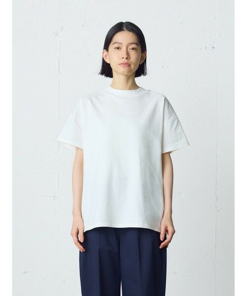 MidiUmi / ミディウミ カットソー | MidiUmi HOMEパックハーフスリーブT（オフホワイト×ボーダー(color11)）