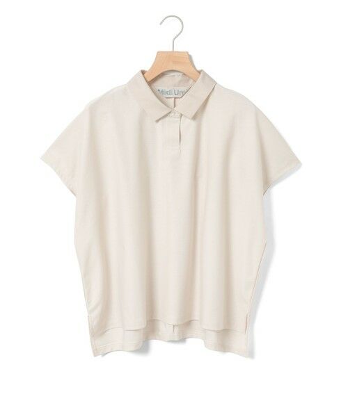 MidiUmi / ミディウミ カットソー | MidiUmi ポロノースリーブプルオーバー（ライトベージュ(color20)）