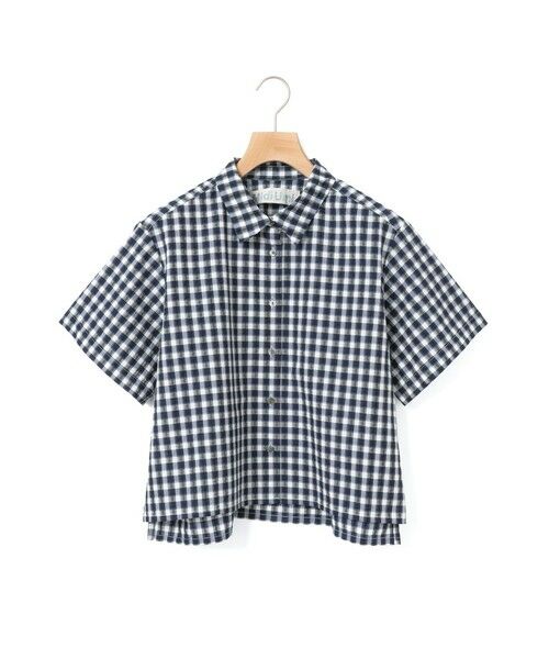 MidiUmi / ミディウミ シャツ・ブラウス | MidiUmi シアサッカーチェックシャツ | 詳細1