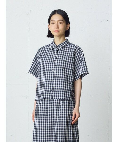 MidiUmi / ミディウミ シャツ・ブラウス | MidiUmi シアサッカーチェックシャツ | 詳細3