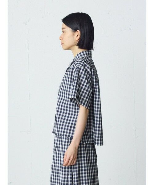 MidiUmi / ミディウミ シャツ・ブラウス | MidiUmi シアサッカーチェックシャツ | 詳細4