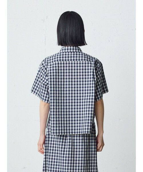 MidiUmi / ミディウミ シャツ・ブラウス | MidiUmi シアサッカーチェックシャツ | 詳細5