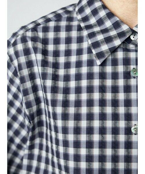 MidiUmi / ミディウミ シャツ・ブラウス | MidiUmi シアサッカーチェックシャツ | 詳細6