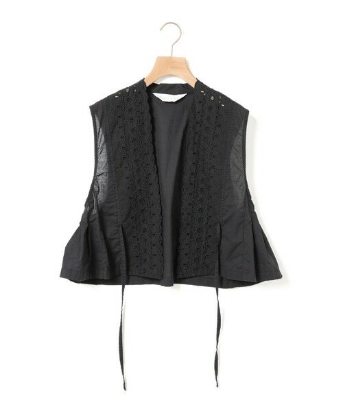 MidiUmi / ミディウミ ベスト | MidiUmi レースサイドタックベスト（ブラック(color99)）