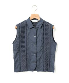 MidiUmi / ミディウミ シャツ・ブラウス | MidiUmi レースベストライクシャツ