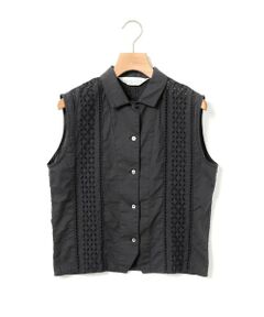 MidiUmi / ミディウミ シャツ・ブラウス | MidiUmi レースベストライクシャツ