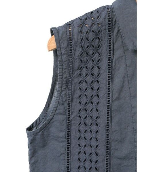 MidiUmi / ミディウミ シャツ・ブラウス | MidiUmi レースベストライクシャツ | 詳細3