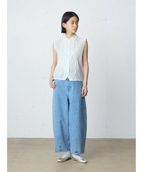 MidiUmi / ミディウミ シャツ・ブラウス | MidiUmi レースベストライクシャツ | 詳細14