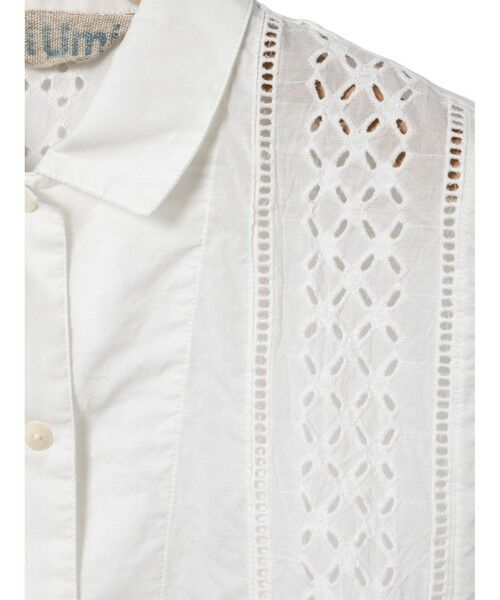 MidiUmi / ミディウミ シャツ・ブラウス | MidiUmi レースベストライクシャツ | 詳細8