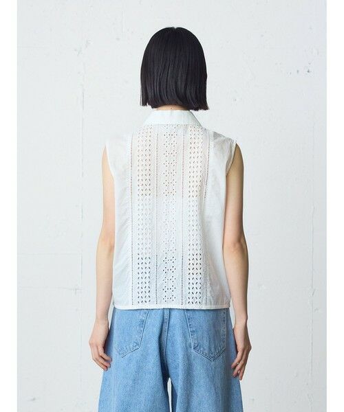 MidiUmi / ミディウミ シャツ・ブラウス | MidiUmi レースベストライクシャツ | 詳細11