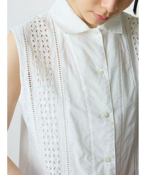 MidiUmi / ミディウミ シャツ・ブラウス | MidiUmi レースベストライクシャツ | 詳細12