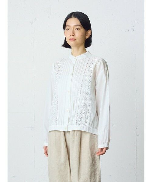 MidiUmi / ミディウミ シャツ・ブラウス | MidiUmi レースジャケットシャツ | 詳細10