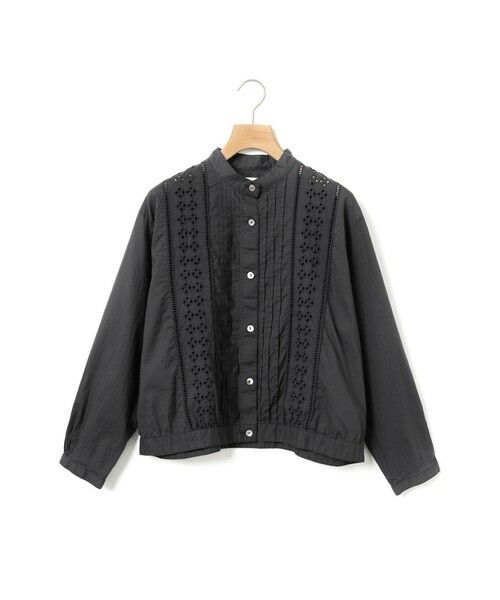MidiUmi / ミディウミ シャツ・ブラウス | MidiUmi レースジャケットシャツ（ブラック(color99)）