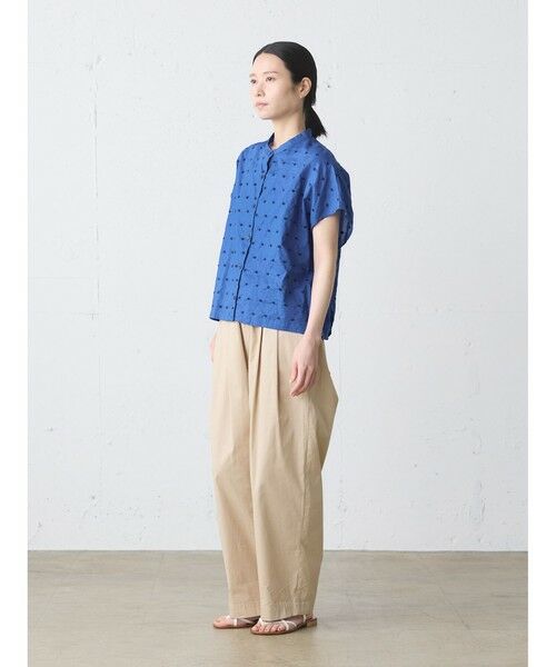 MidiUmi / ミディウミ シャツ・ブラウス | MidiUmi ドット柄シャツノースリーブ | 詳細8