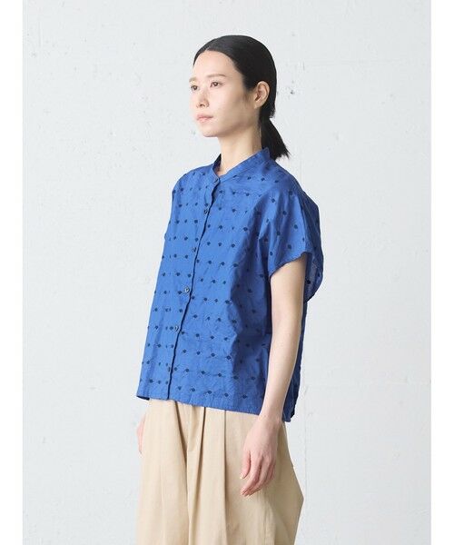 MidiUmi / ミディウミ シャツ・ブラウス | MidiUmi ドット柄シャツノースリーブ | 詳細3