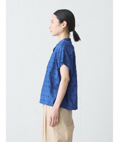 MidiUmi / ミディウミ シャツ・ブラウス | MidiUmi ドット柄シャツノースリーブ | 詳細4