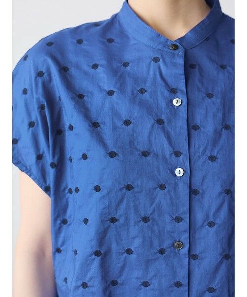 MidiUmi / ミディウミ シャツ・ブラウス | MidiUmi ドット柄シャツノースリーブ | 詳細6