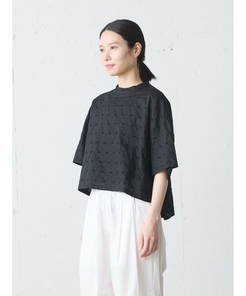 MidiUmi / ミディウミ シャツ・ブラウス | MidiUmi ドット柄ワイドシャツプルオーバー | 詳細11