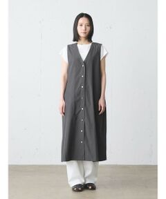 MidiUmi / ミディウミ ロング・マキシ丈ワンピース | MidiUmi Vネックロングジレワンピース