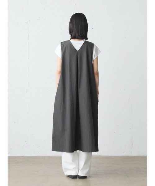 MidiUmi / ミディウミ ロング・マキシ丈ワンピース | MidiUmi Vネックロングジレワンピース | 詳細12