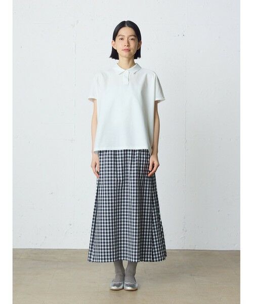 MidiUmi / ミディウミ ミニ・ひざ丈スカート | MidiUmi シアサッカーチェックスカート | 詳細10