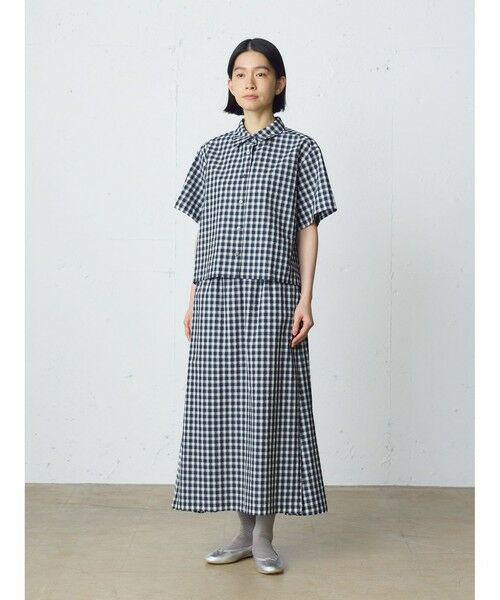 MidiUmi / ミディウミ ミニ・ひざ丈スカート | MidiUmi シアサッカーチェックスカート | 詳細3