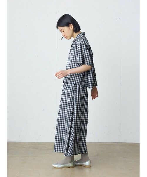 MidiUmi / ミディウミ ミニ・ひざ丈スカート | MidiUmi シアサッカーチェックスカート | 詳細4