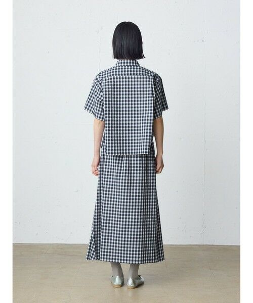 MidiUmi / ミディウミ ミニ・ひざ丈スカート | MidiUmi シアサッカーチェックスカート | 詳細5