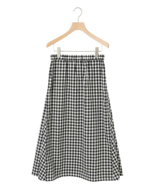 MidiUmi / ミディウミ ミニ・ひざ丈スカート | MidiUmi シアサッカーチェックスカート（ブラックチェック(color99)）