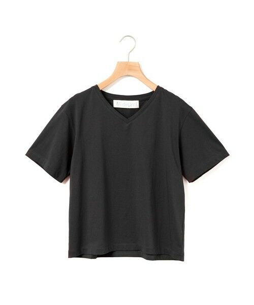 MidiUmi / ミディウミ カットソー | MidiUmi Vネックプルオーバー（ブラック(color99)）