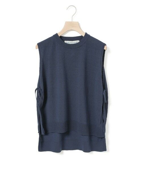 MidiUmi / ミディウミ ベスト | MidiUmi C/Lサイドリボンベスト（ネイビー(color77)）