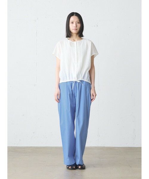 MidiUmi / ミディウミ その他パンツ | MidiUmi カラータックイージーパンツ（ブルー(color31)）