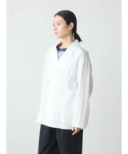 MidiUmi / ミディウミ テーラードジャケット | MidiUmi ダブルブレストシャツジャケット | 詳細4