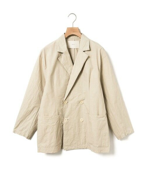 MidiUmi / ミディウミ テーラードジャケット | MidiUmi ダブルブレストシャツジャケット（ベージュ(color20)）