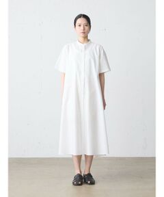 MidiUmi / ミディウミ ロング・マキシ丈ワンピース | MidiUmi ハーフスリーブAラインシャツワンピース