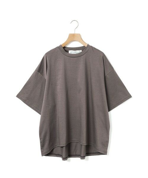 MidiUmi / ミディウミ カットソー | MidiUmi ビッグTシャツ(チャコールグレー(color92))