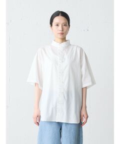 MidiUmi / ミディウミ シャツ・ブラウス | MidiUmi フリルワイドシャツ