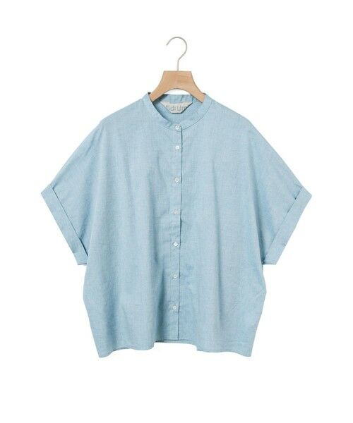 MidiUmi / ミディウミ シャツ・ブラウス | MidiUmi シャンブレーワイドシャツ（ブルーA(color31A)）